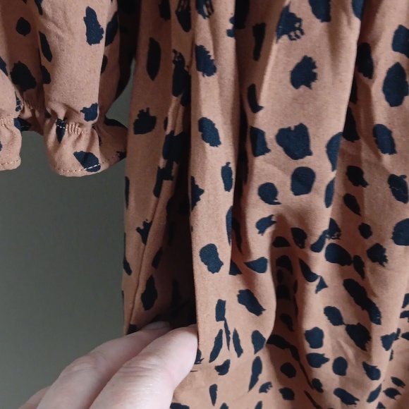 Polagram Animal Print Midi Dress Size Large - Picture 6 of 10